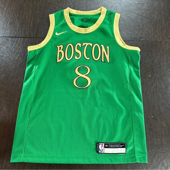 NBA Other - Boston Celtics #8 Kemba Walker City Edition Boys Sz Med (10-12) Nike Jersey NBA